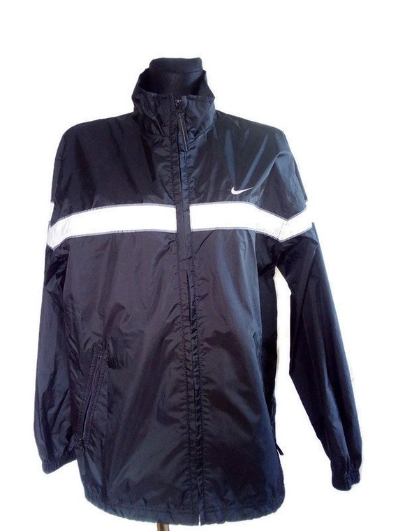 white nike rain jacket