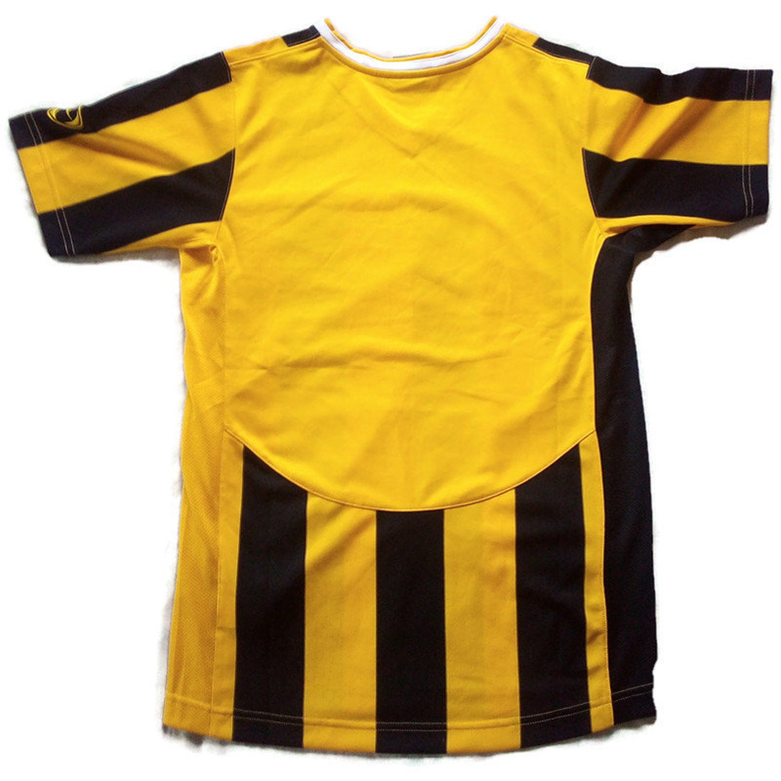Nike t-shirt yellow black football attribute sport running tee | Etsy