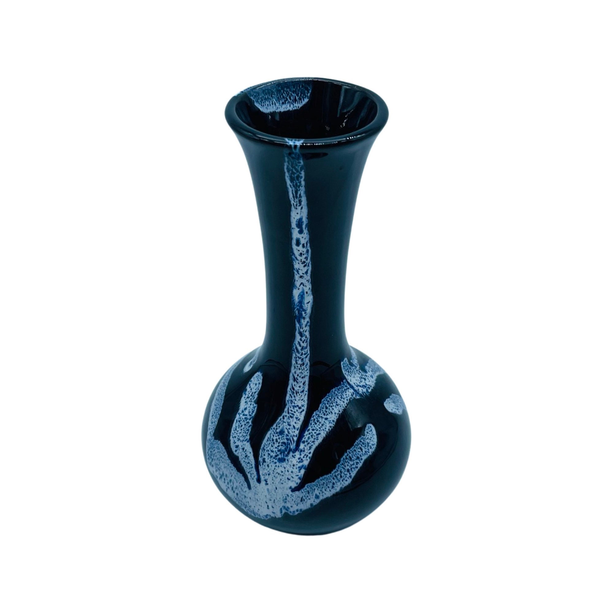 Blue Mountain Pottery Granite Glaze Bud Vase - Etsy
