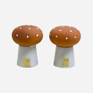 Vintage Salt and Pepper Shakers Holt Howard Mushrooms Ceramic Tabletop