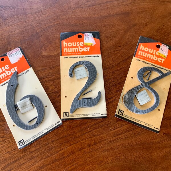 Mid Century Modern House Numbers Etsy