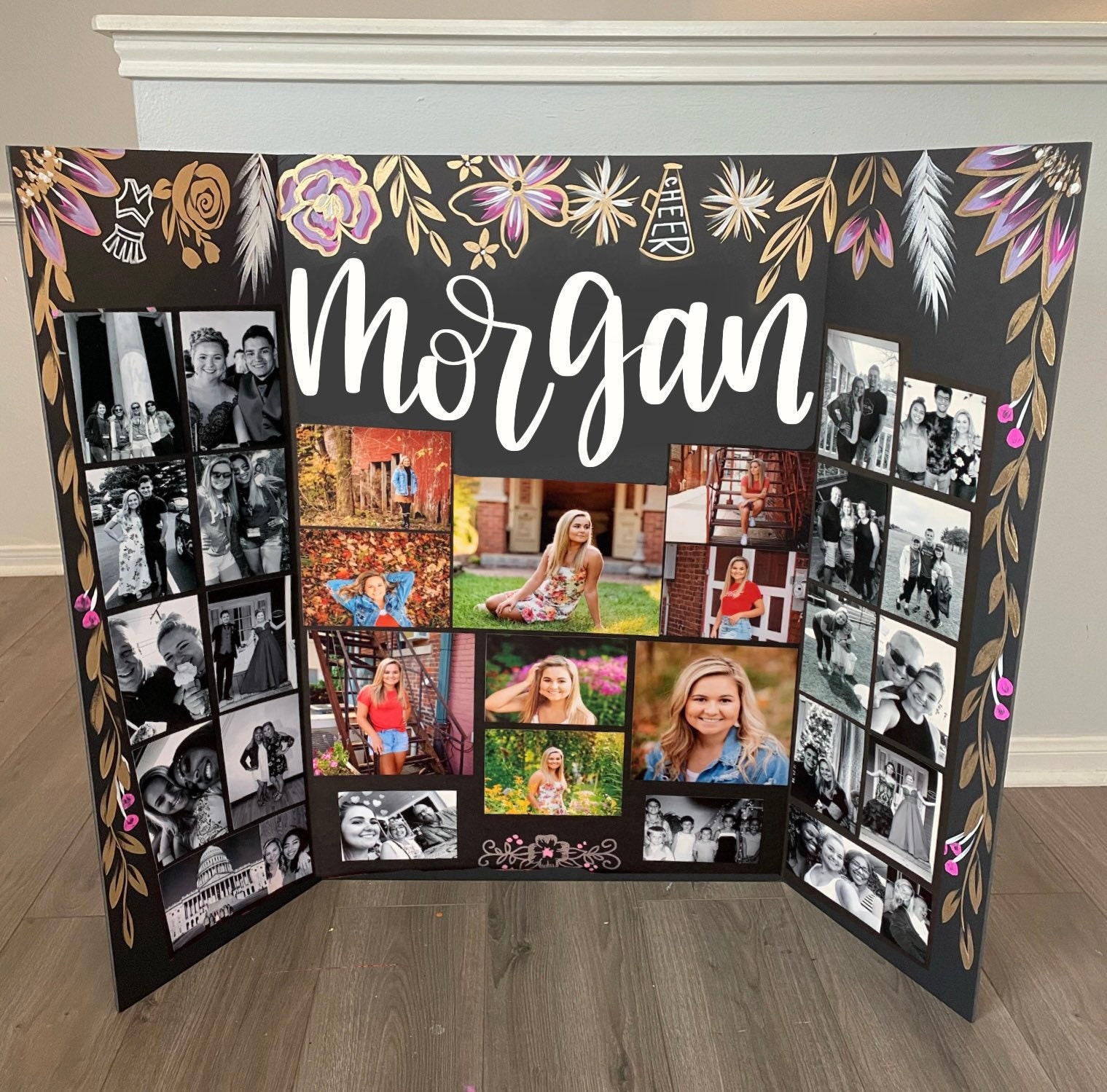 Senior Tri-fold Photo Display Board for Graduation Party 