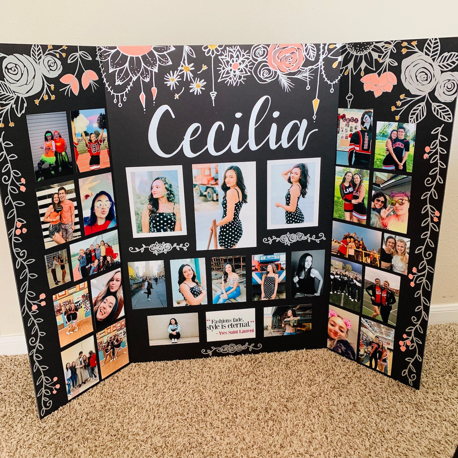Senior Tri-fold Photo Display Board for Graduation Party - Etsy