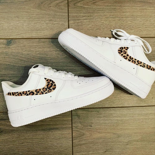 Custom Nike Air Force 1s Cheetah Print Shoes - Etsy