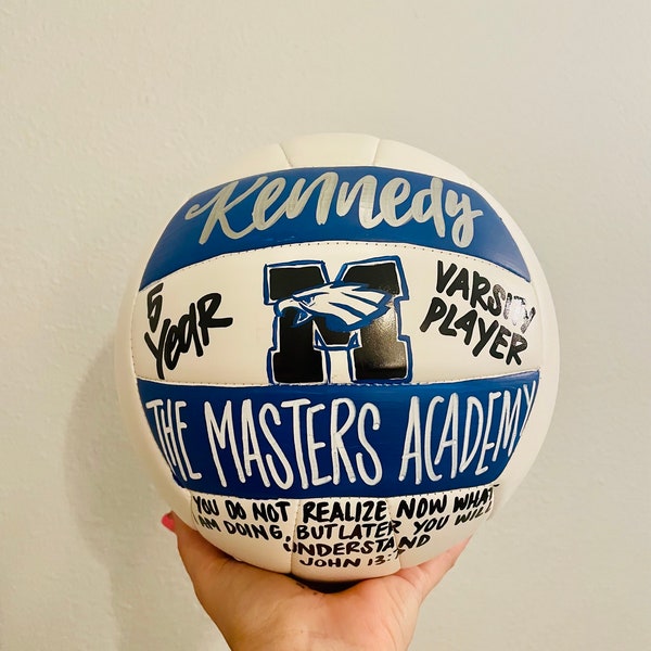 Hand Painted Customizable Volleyball