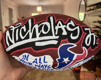 Hand Painted Customizable Football