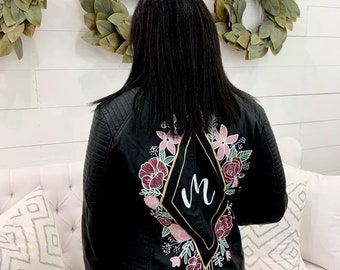 Hand Painted Leather Jacket