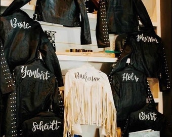Custom Hand Painted Leather Jackets