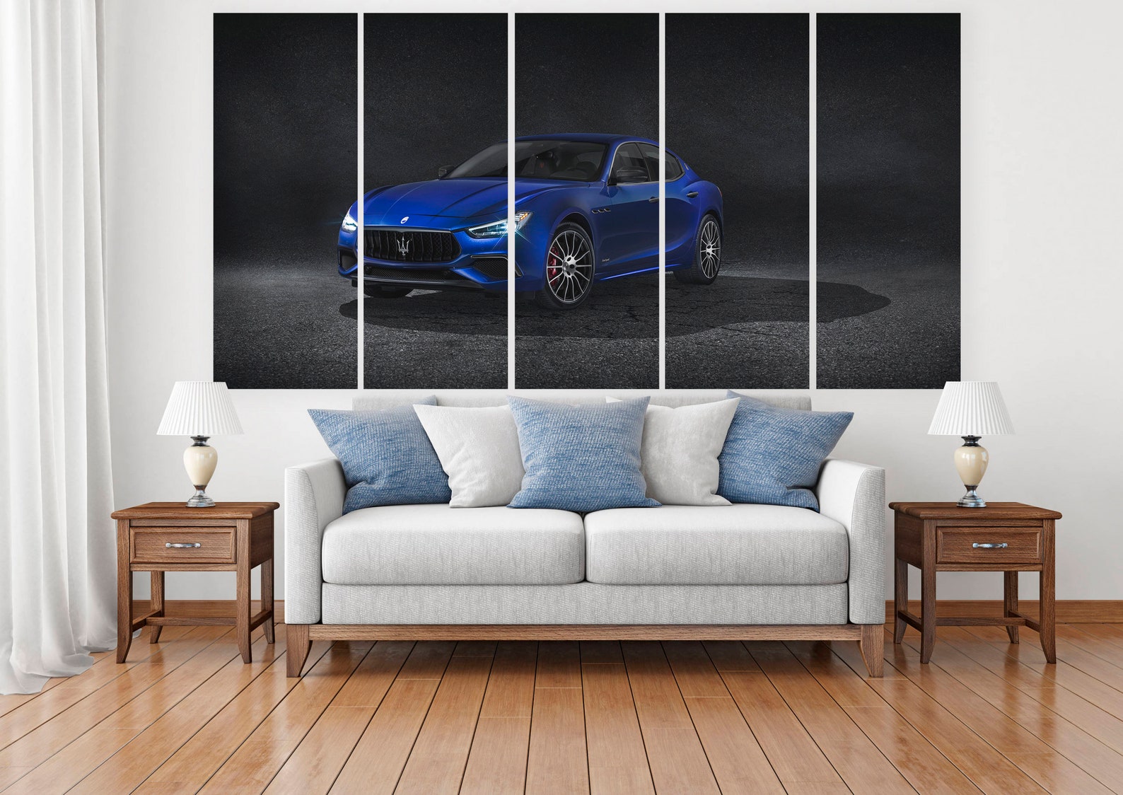 Cars Canvas Art Printed on Canvas Oversized Canvas 5 Panel Etsy