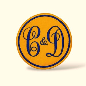 Monogram patch, Custom initial Tags. Personalized Name Patch. Iron on. Sew on.