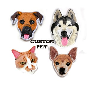Bordado personalizado para animais de estimação, Patch bordado personalizado, Patch personalizado para animais de estimação, Design personalizado para animais de estimação, Patch bordado para presente de animal de estimação