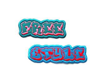 Benutzerdefinierte Graffiti Name Patch - 1,3 Zoll groß. Benutzerdefinierte Namensschilder. Personalisierter Namenspatch. Aufbügeln. Aufnähen.