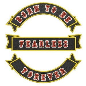 Big custom embroidered patch, Big jacket name patch, Embroidered biker back patch, Motorcycle custom name patch