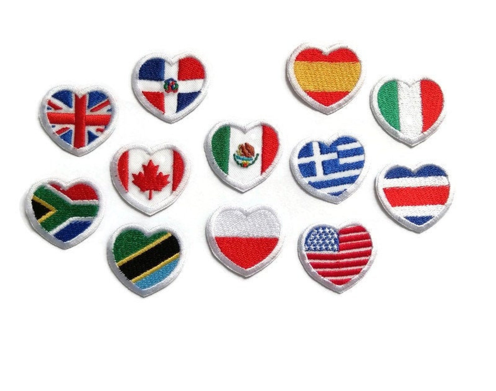 Heart Flag Patch Jacket