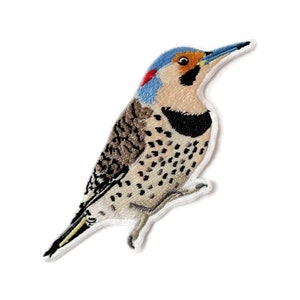 Écusson scintillant nordique, écusson brodé de pics réalistes, écusson thermocollant animal sauvage