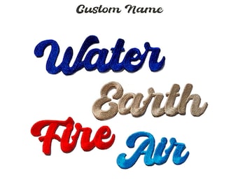 Nome bordado personalizado - 2"H. Etiquetas de nome personalizadas. Patch de nome personalizado. Passar a ferro. Costurar.