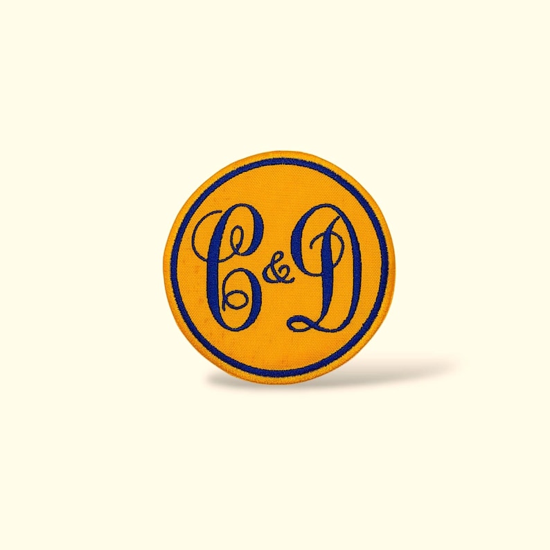 Monogram patch, Custom initial Tags. Personalized Name Patch. Iron on. Sew on. image 1