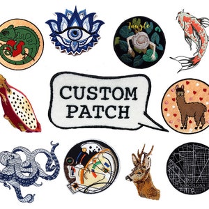 Custom Order Embroidered, Personalized embroidery patch, Custom Name Patch, Custom Patch Design Name patch, Iron on, Sew on, Hook and loop