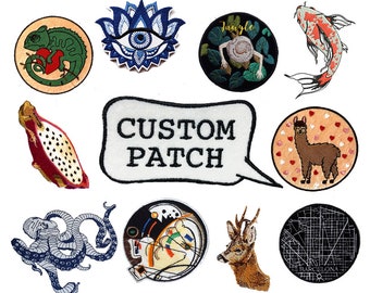 Custom Order Embroidered, Personalized embroidery patch, Custom Name Patch, Custom Patch Design Name patch, Iron on, Sew on, Hook and loop