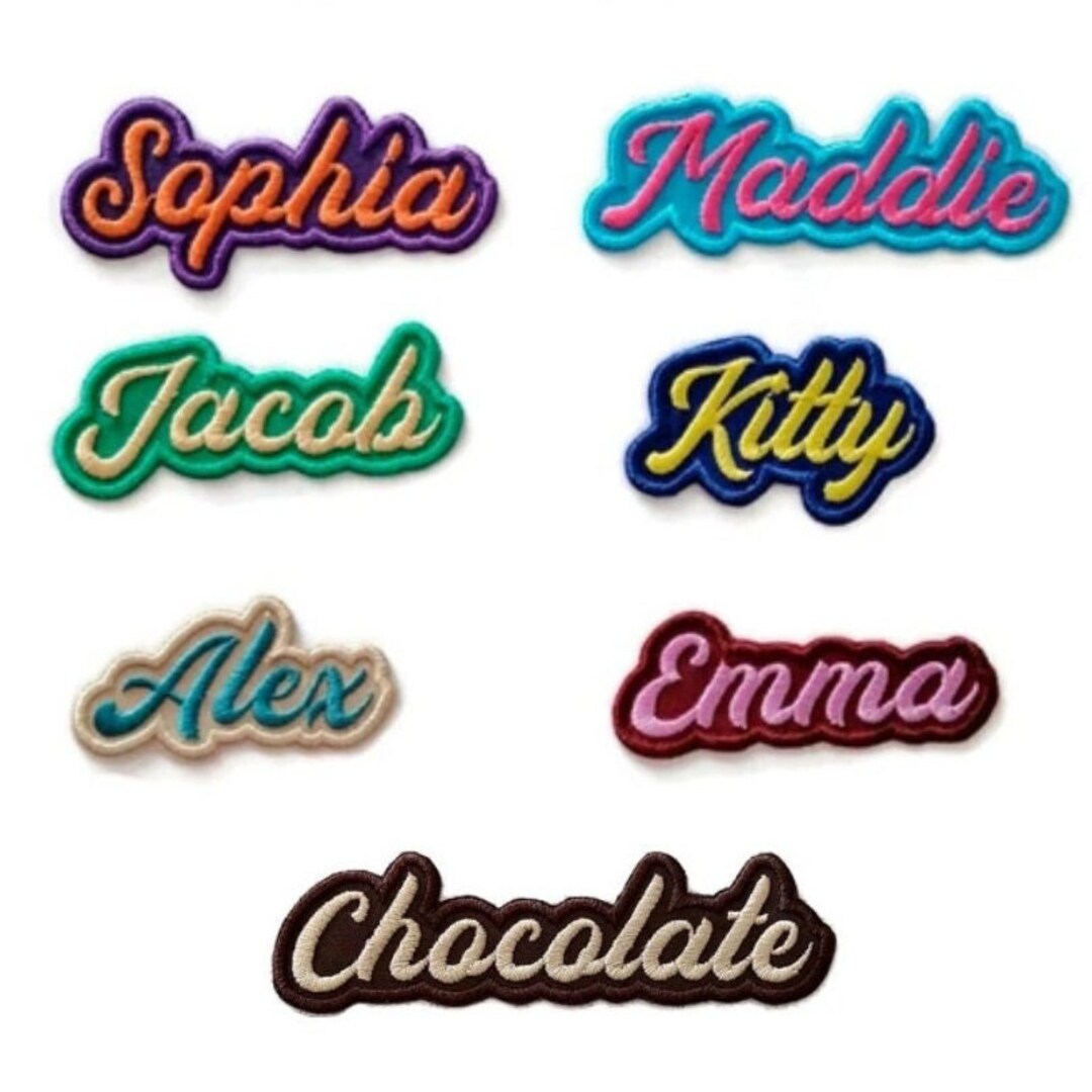 Custom Embroidered Name 13h. Custom Name Tags. Etsy
