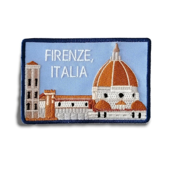 Toppa Ricamata Stemma Città Di Firenze | Termoadesiva 8x6 Cm | Per Zaini E Felpe - Foto 2