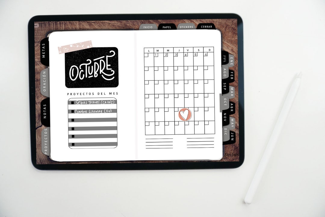 Agenda Planificador Digital Para Goodnotes - Etsy