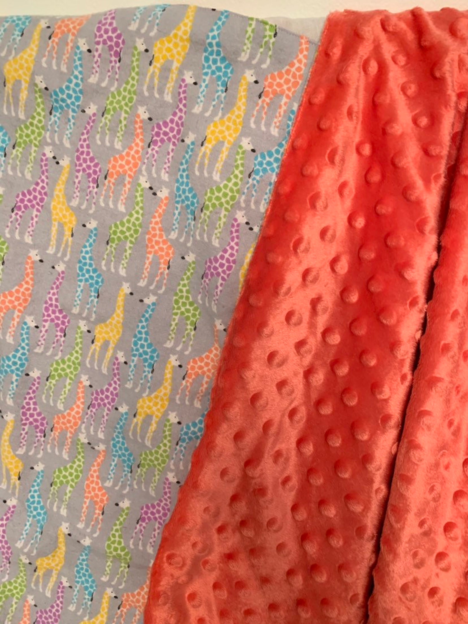 Giraffe Baby Blanket Etsy