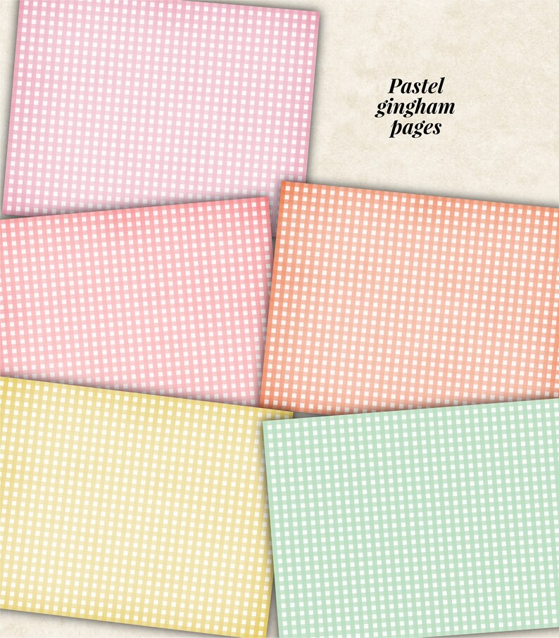 Pastel Journal Pages Printable Junk Journal Papers Digital Etsy