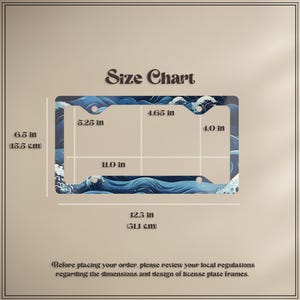 Rear view of the lightweight, weather-resistant aluminum plate cover, showing its slim profile and smooth backing for a secure, rattle-free fit.