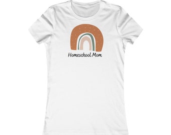 Rainbow Homeschool Mom Tee