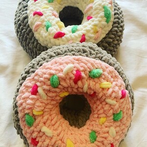Cute Donut Plushie Gift, handmade, pillow, hug toy