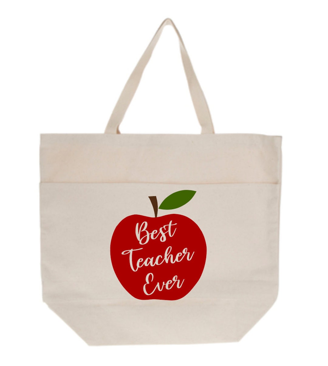 Best Teacher Ever Tote Bag Teacher Gift - Etsy
