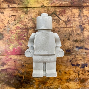 Large Concrete Lego Man | Concrete Robot| Concrete Gift| Gifts for him | Gifts for her | Concrete Lego