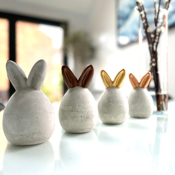 Concrete Easter Egg with Bunny Ears | Easter Egg | Easter Bunny | Concrete Easter | Easter Gift | Easter Rabbit | Easter Decoration