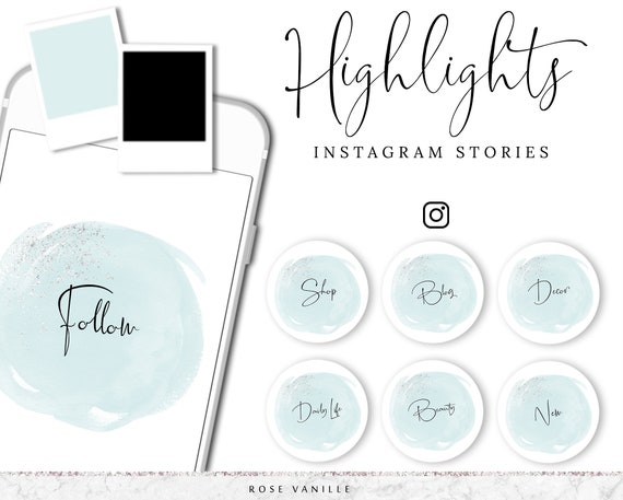 Instagram Highlight Icons Instagram Story Covers Black and | Etsy