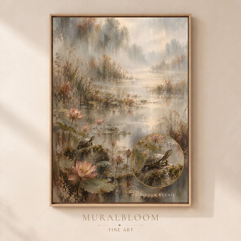 Lotus Pond printable wall art