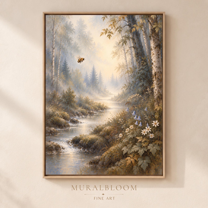 Hidden Bee Forest printable wall art