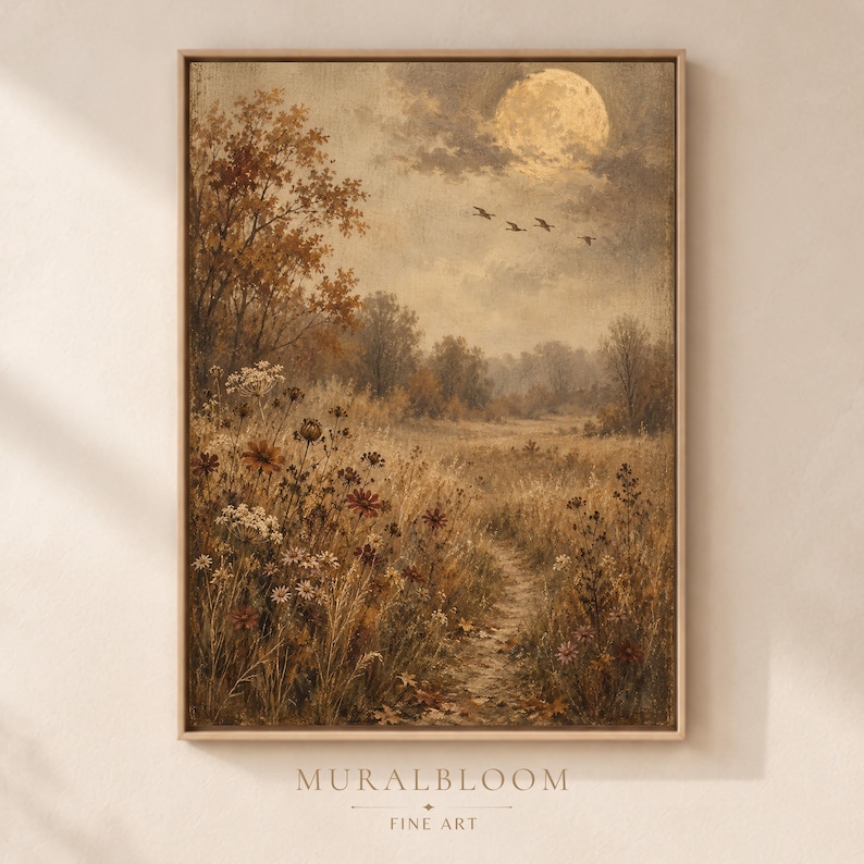Moonlit Meadow printable wall art