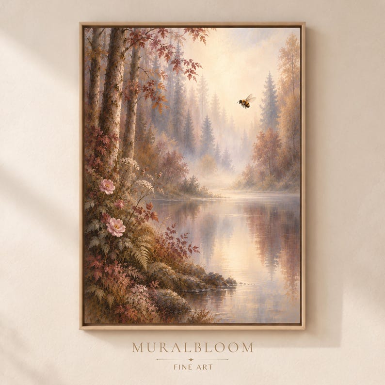 Hidden Bee Forest printable wall art