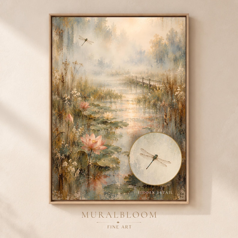 Lotus Pond printable wall art