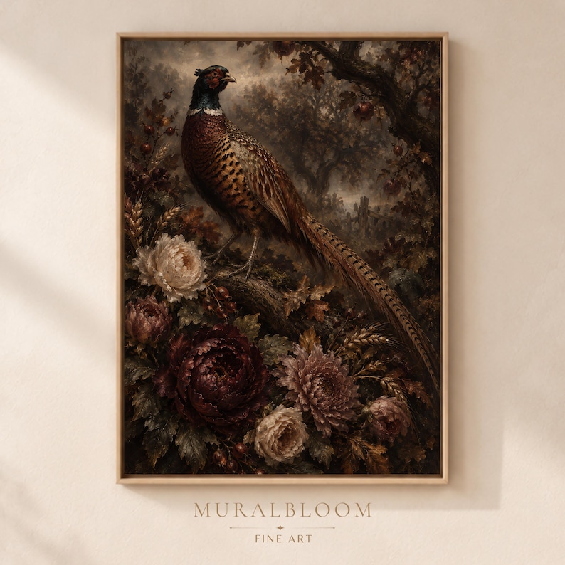 Pheasant printable wall art