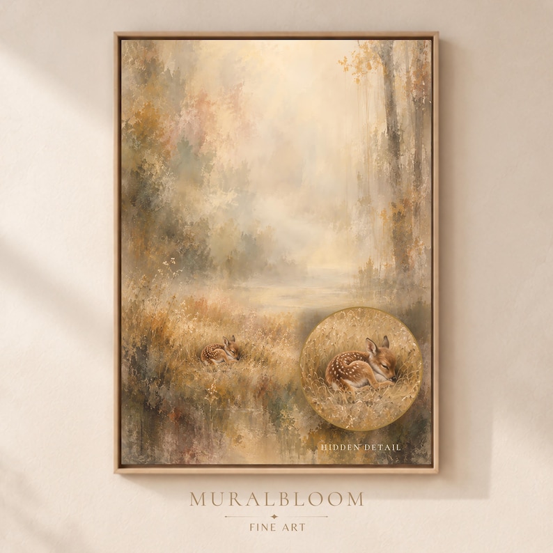 Hidden Fawn printable wall art
