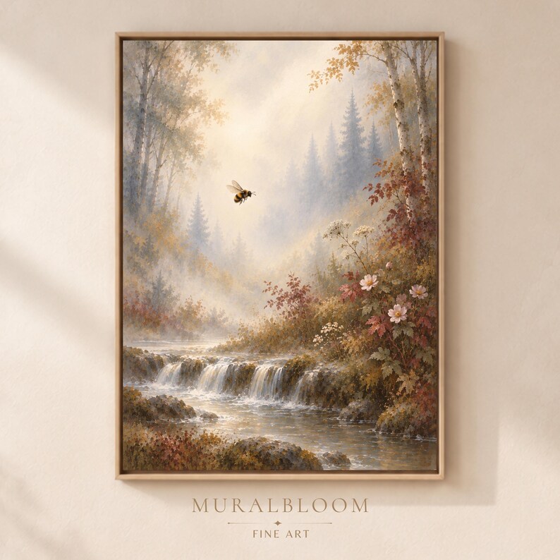 Hidden Bee Forest printable wall art
