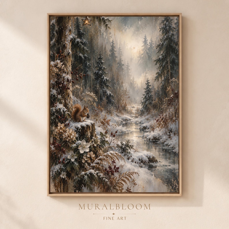 Winter Forest printable wall art