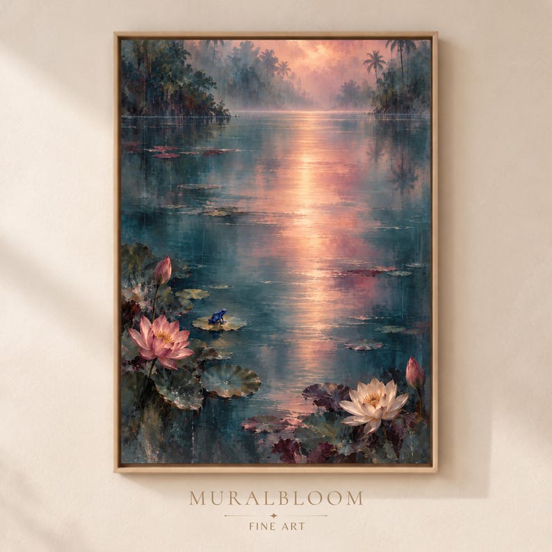 Lotus Lagoon printable wall art