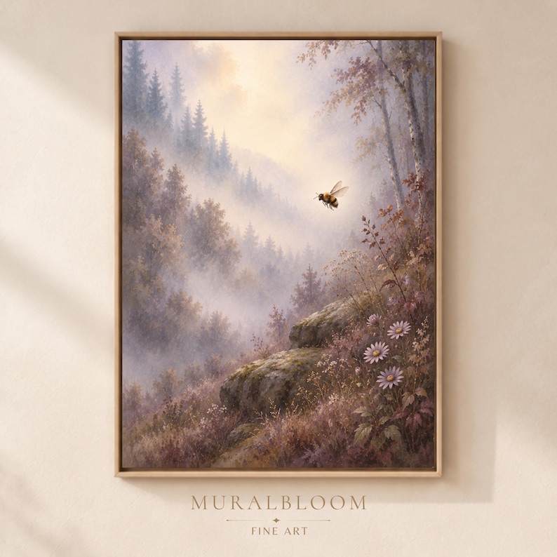 Hidden Bee Forest printable wall art