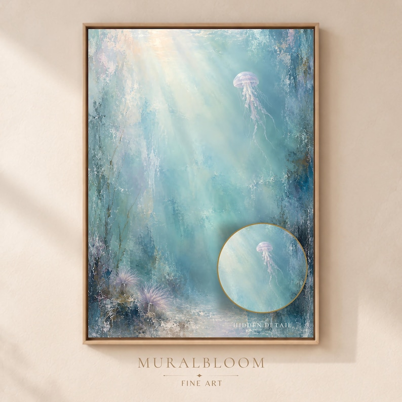 Hidden Jellyfish printable wall art