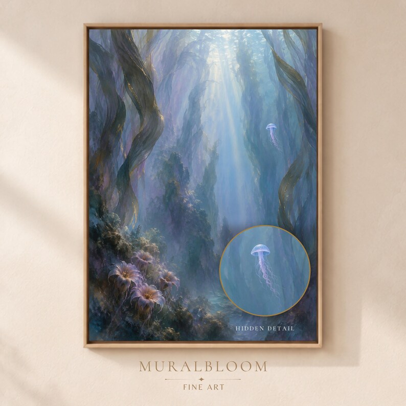 Hidden Jellyfish printable wall art