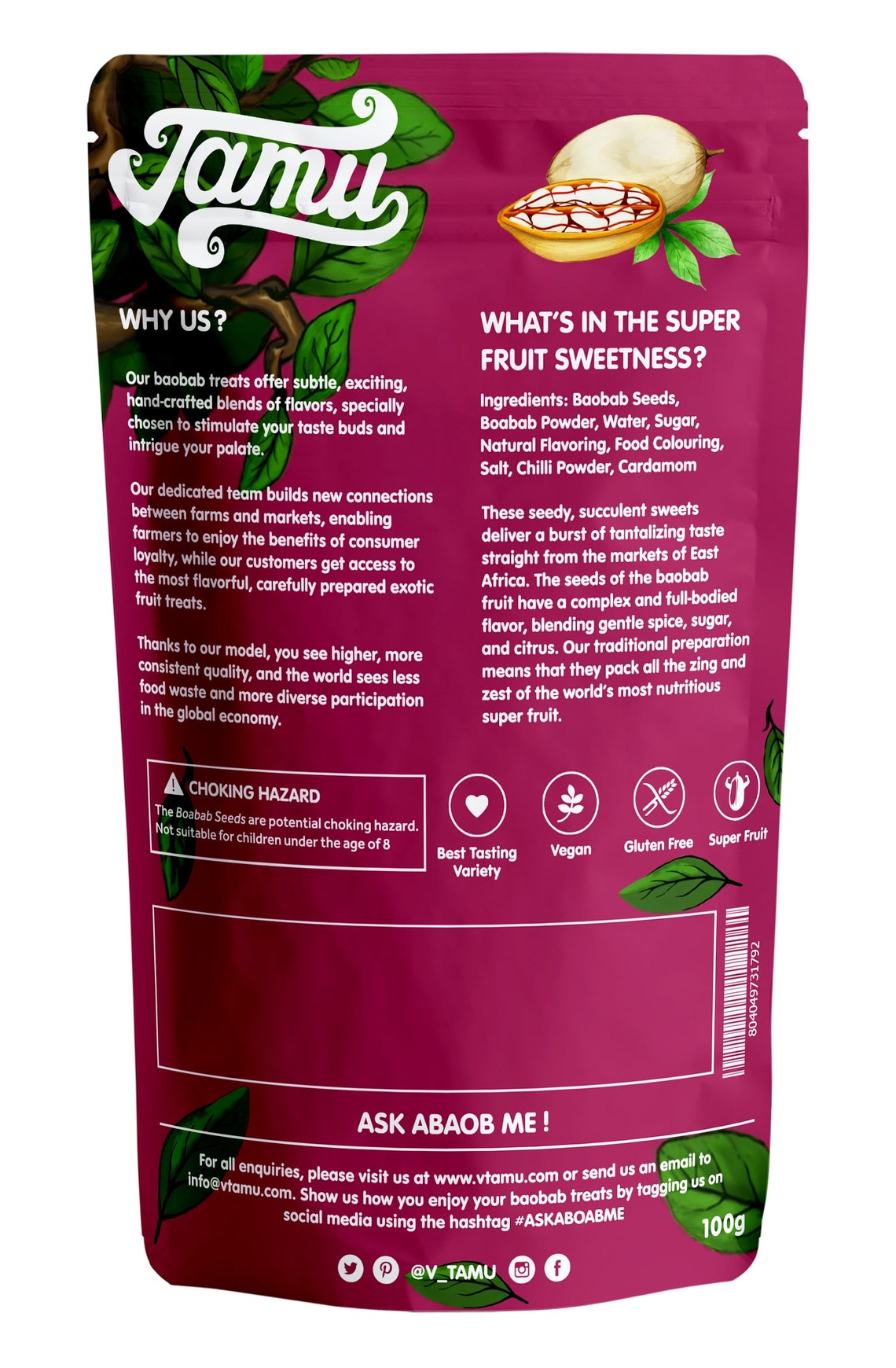 Vtamu Baobab Sweets Mabuyu / Ubuyu vanilla Flavoured Etsy UK