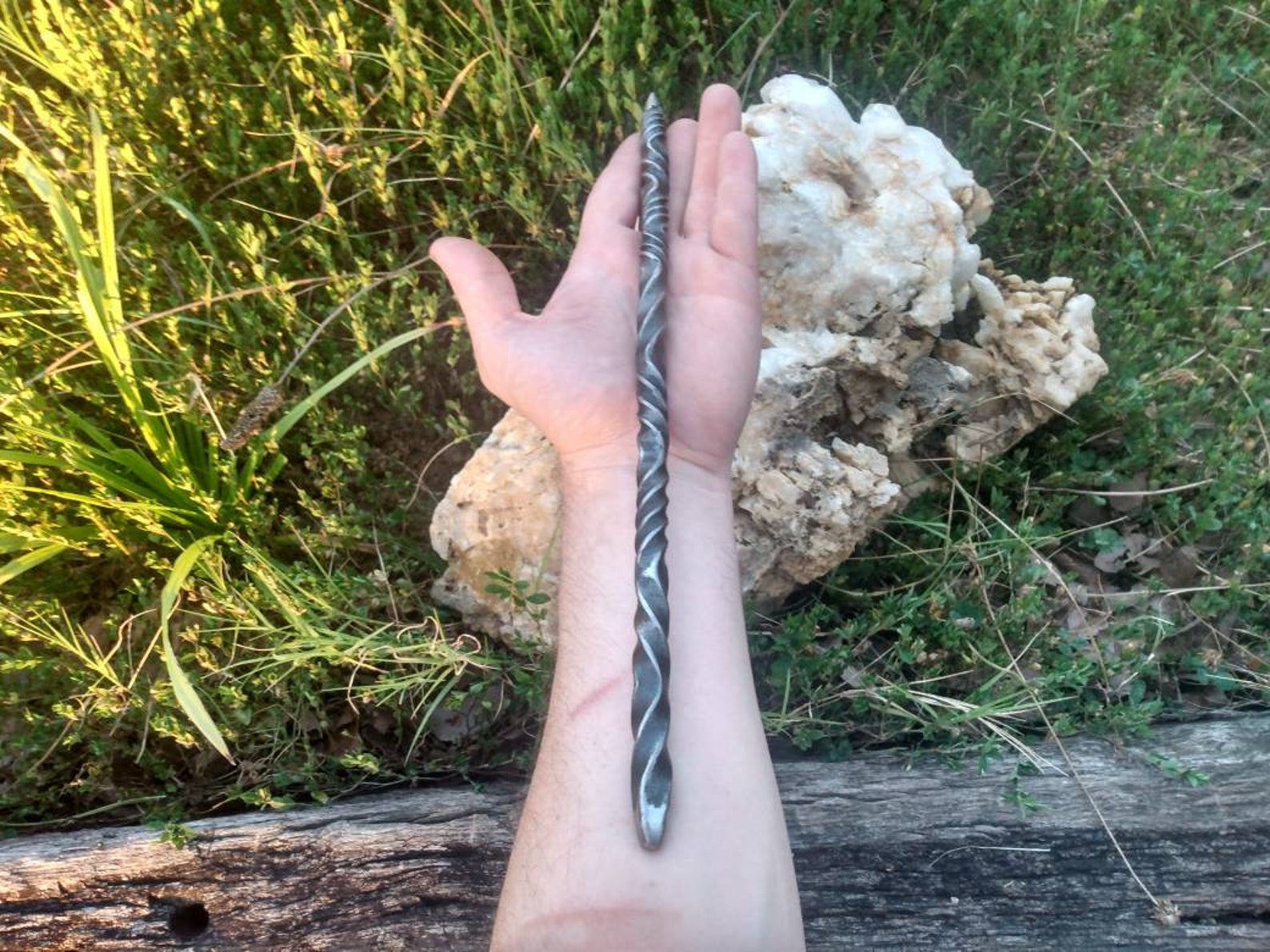 Twisted Steel Wand / Blasting Rod Etsy